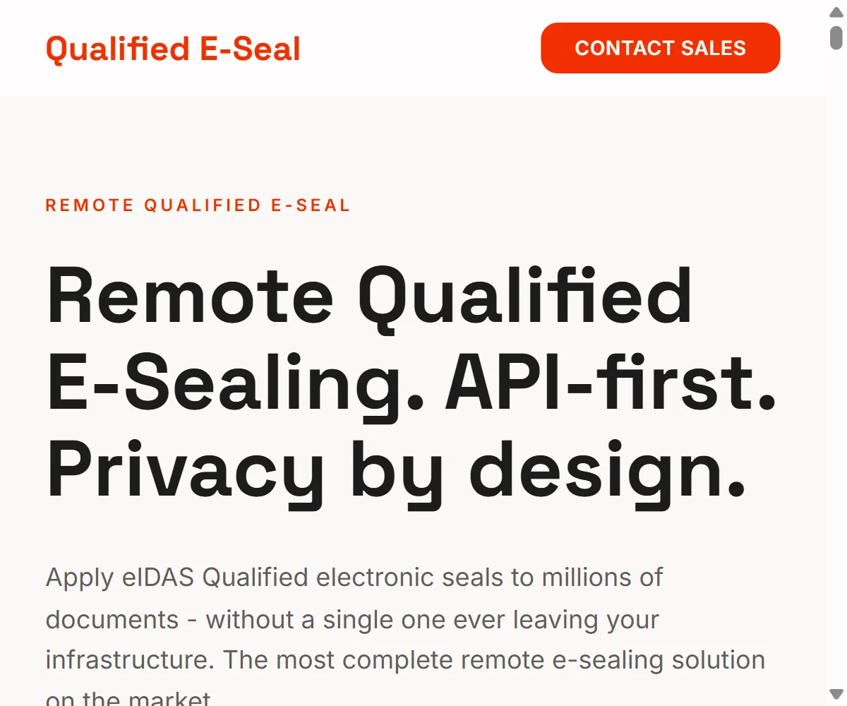 E-Seal Prototype screenshot