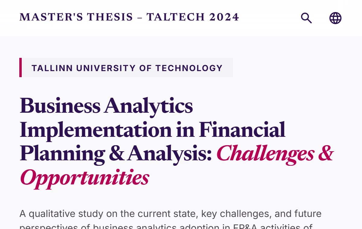 Thesis Showcase screenshot