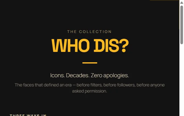 WHO DIS? — The Wall screenshot